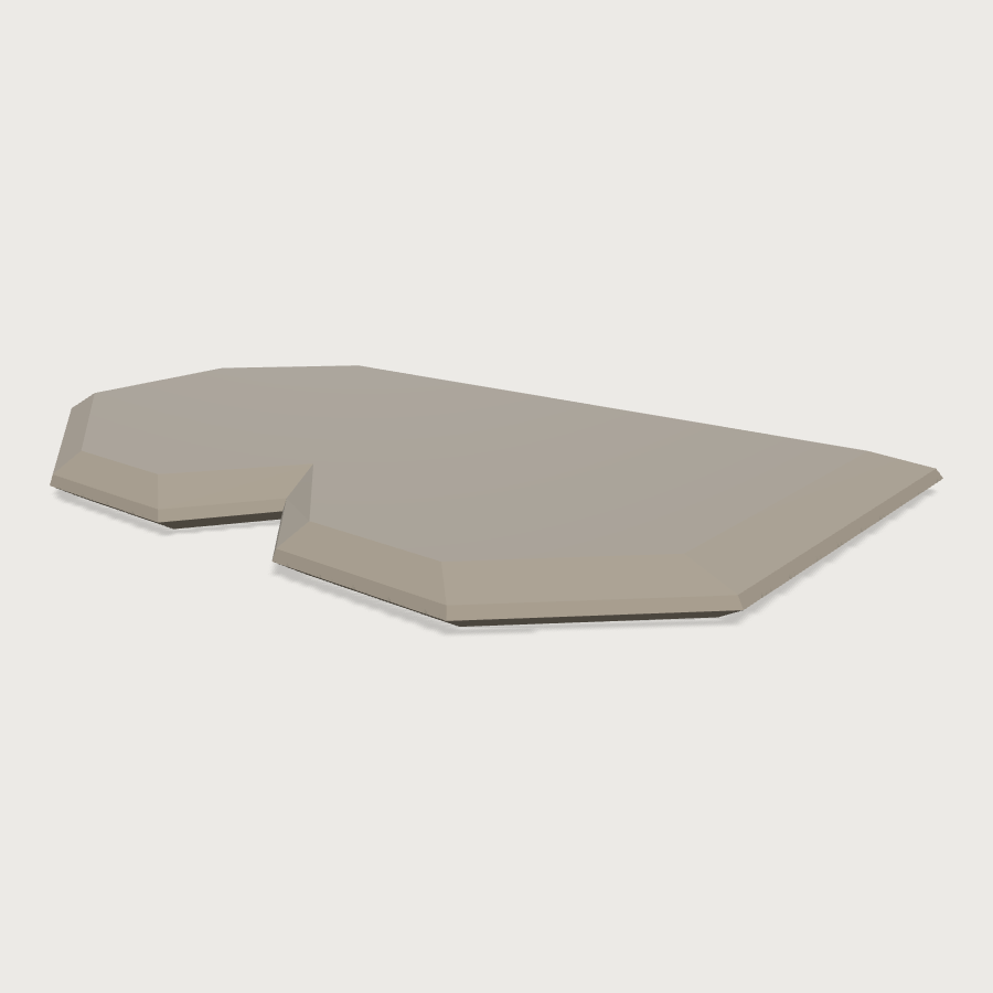 Slab Path Stone low-poly 3D model