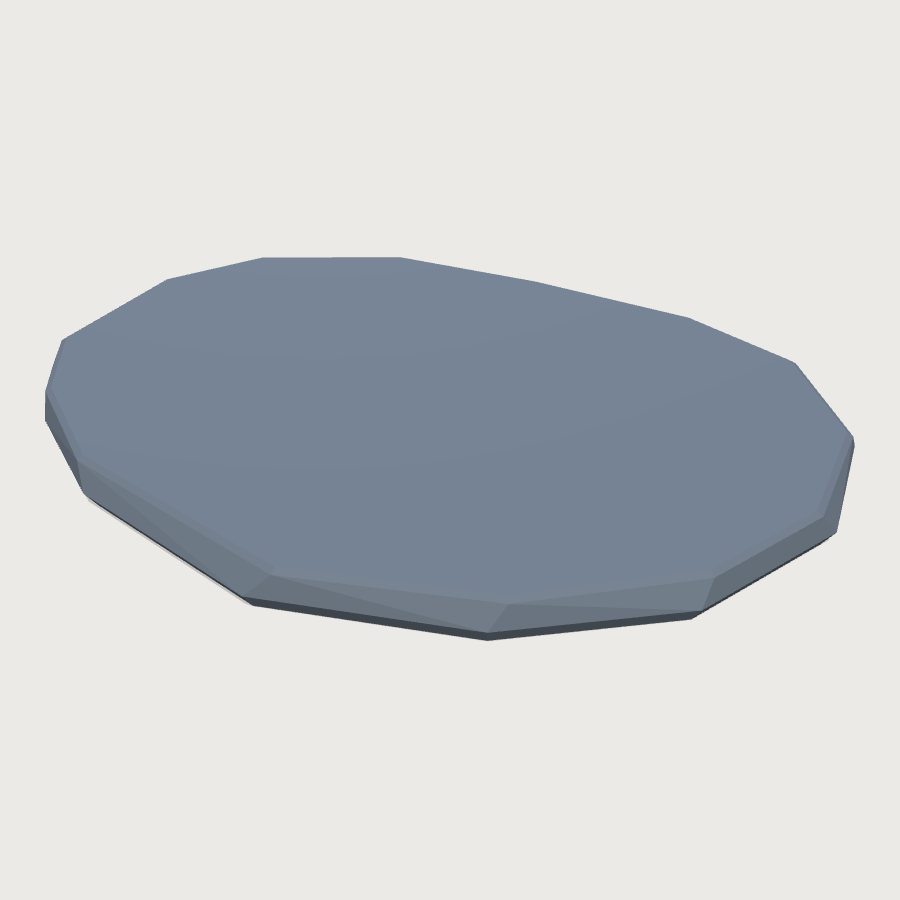 Slate Flake Path Stone low-poly 3D model