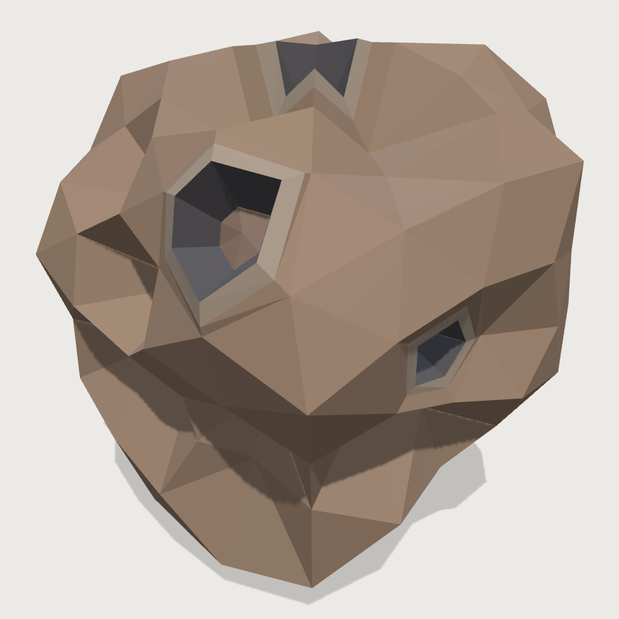 Small Asteroid low-poly 3D model