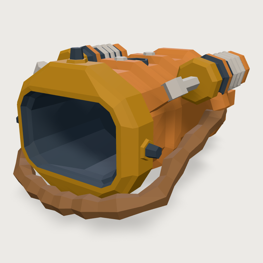 Hydraulic Forearm low-poly 3D model