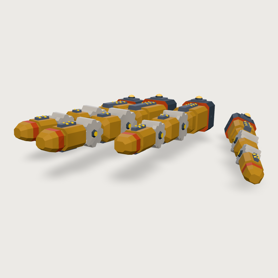 Clockwork Finger Set low-poly 3D model