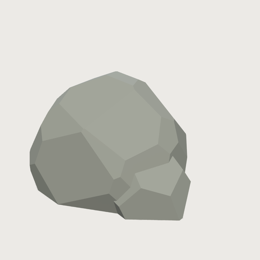 Small Rock low-poly 3D model