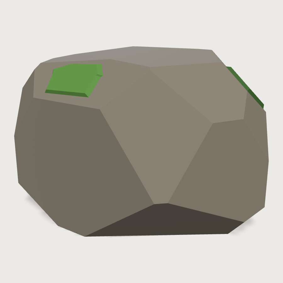Small Rock low-poly 3D model