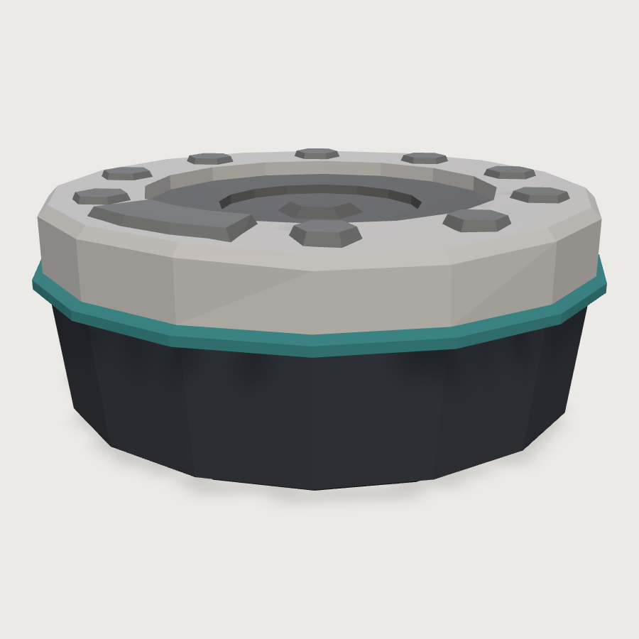 Speakerphone Puck low-poly 3D model