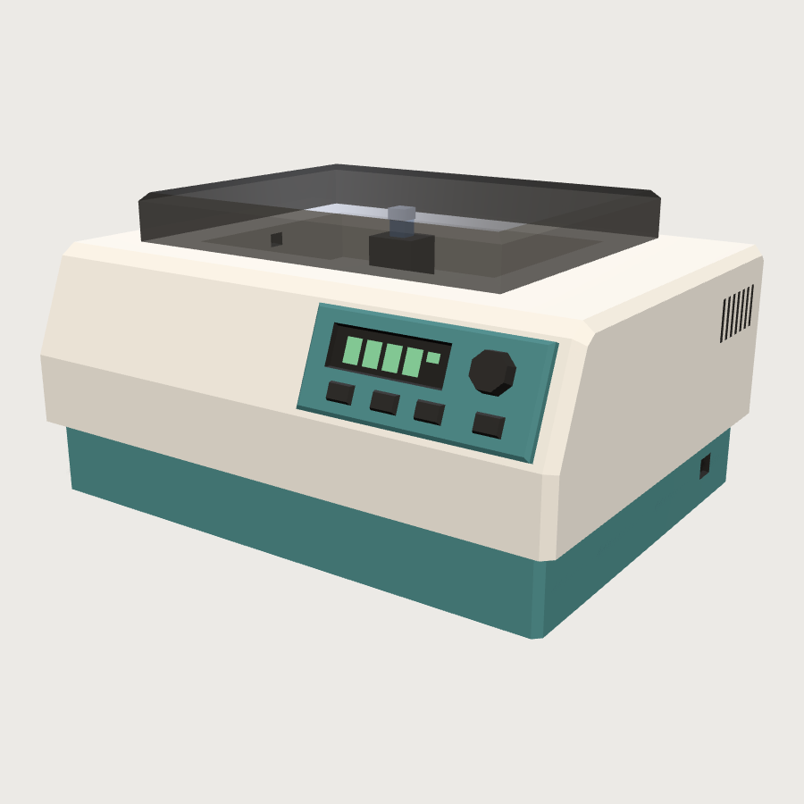 Spectrophotometer low-poly 3D model
