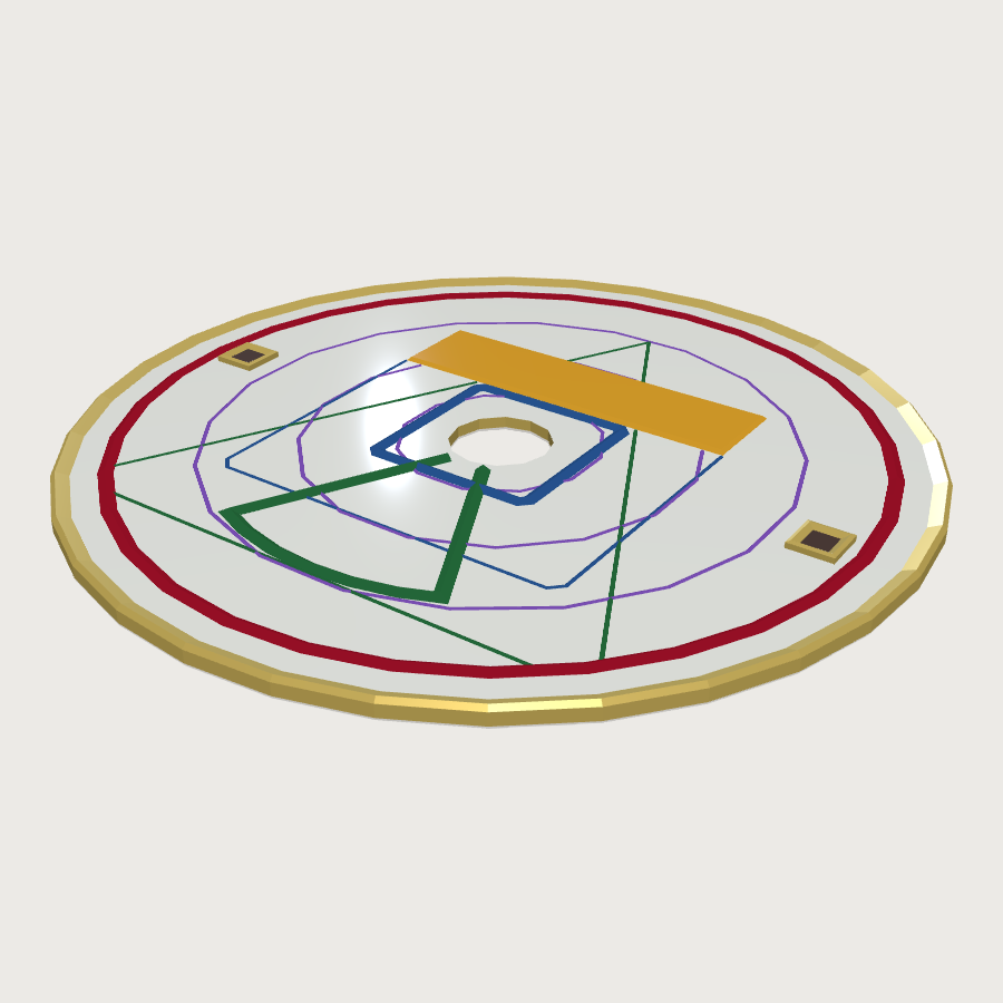 Spell Area Template low-poly 3D model