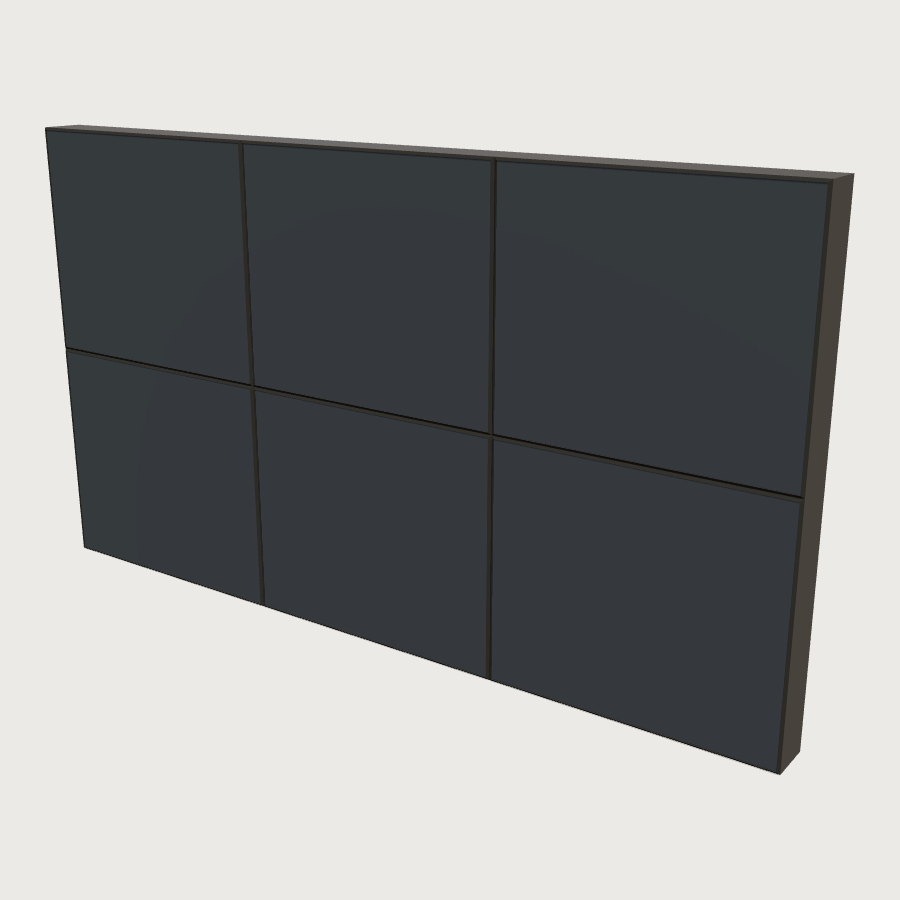 Sportsbook Video Wall Panel low-poly 3D model