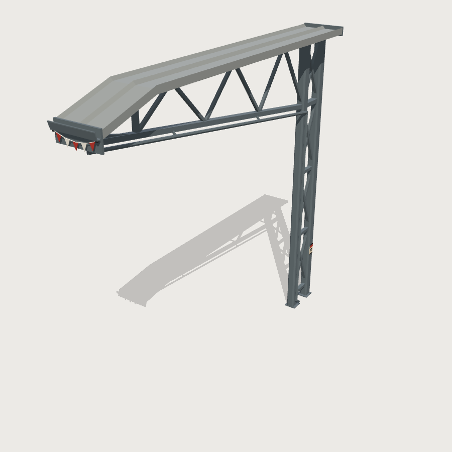 Stand Roof Run low-poly 3D model