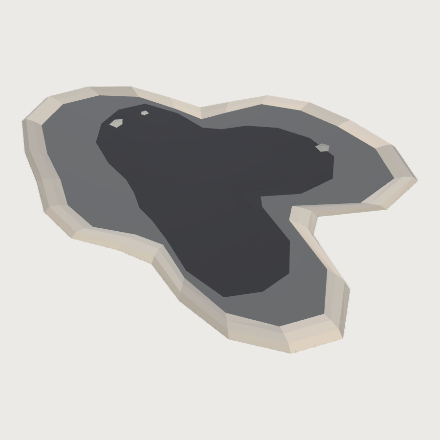Standing Water Pool low-poly 3D model