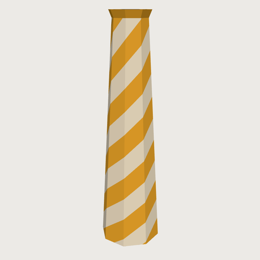 Steam Stack low-poly 3D model