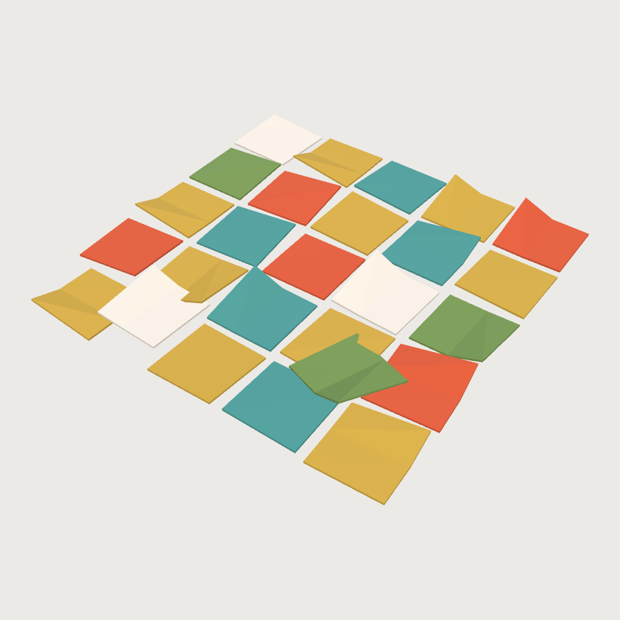 Sticky Note Patch low-poly 3D model