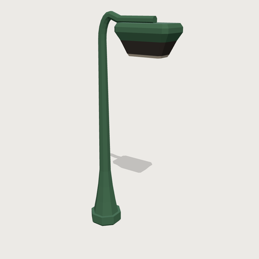 Street Lamp low-poly 3D model