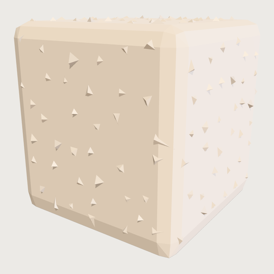 Sugar Cube low-poly 3D model