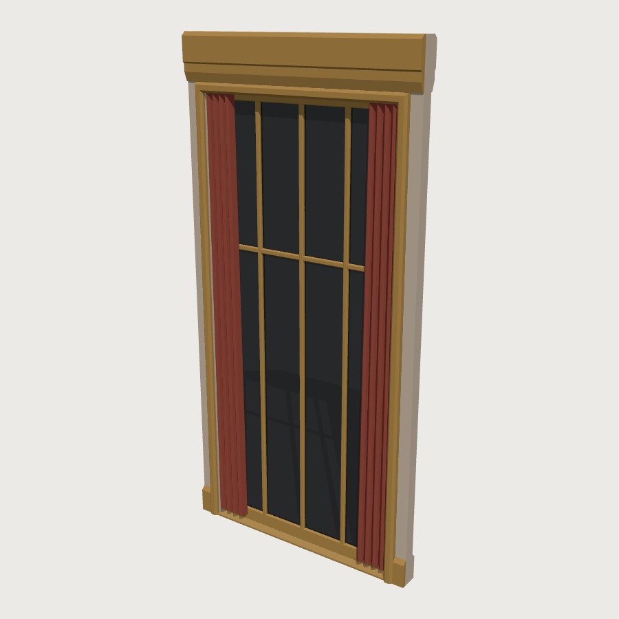 Suite Window Bay low-poly 3D model