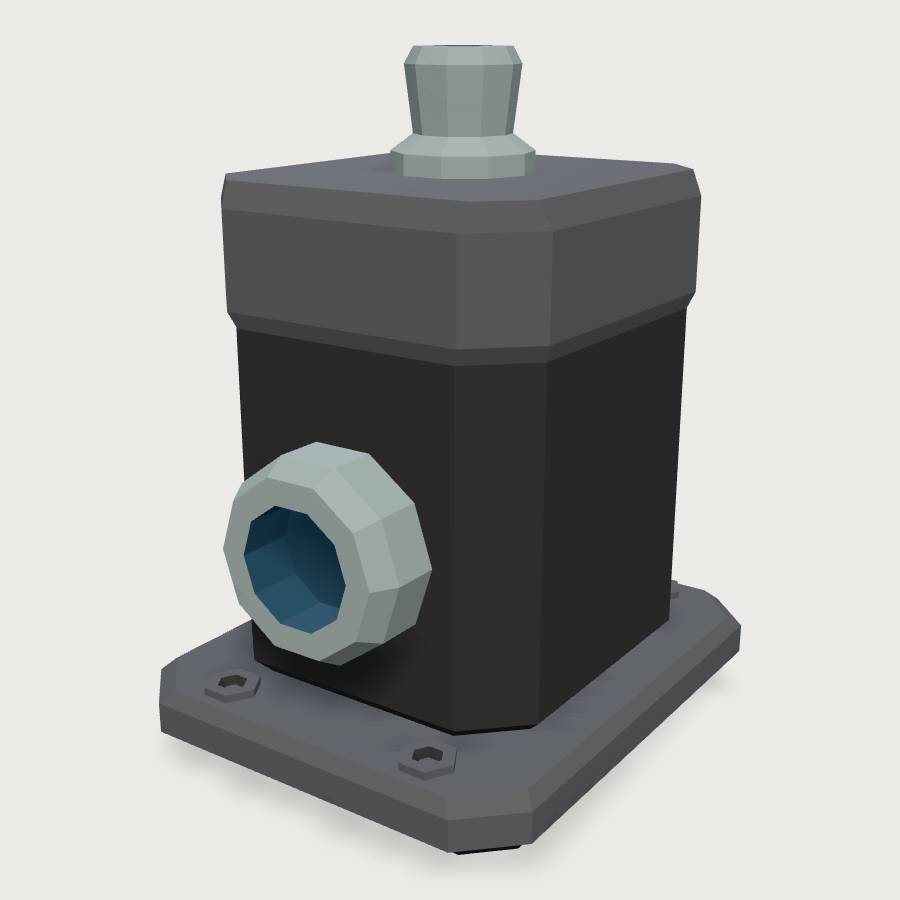 Sump Return Pump low-poly 3D model