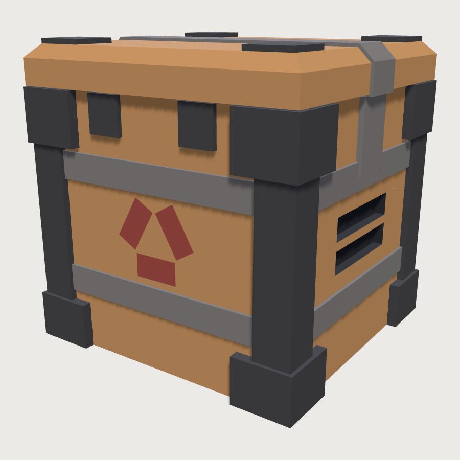 Supply Crate low-poly 3D model