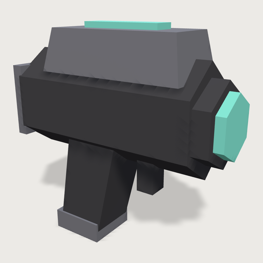 Survey Scanner low-poly 3D model