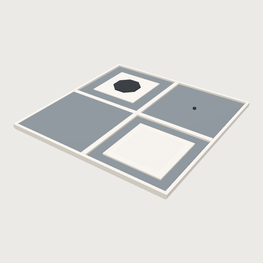 Suspended Ceiling Grid Panel low-poly 3D model