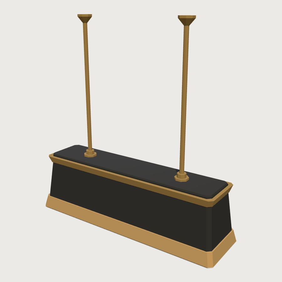 Table Game Pendant Lamp low-poly 3D model