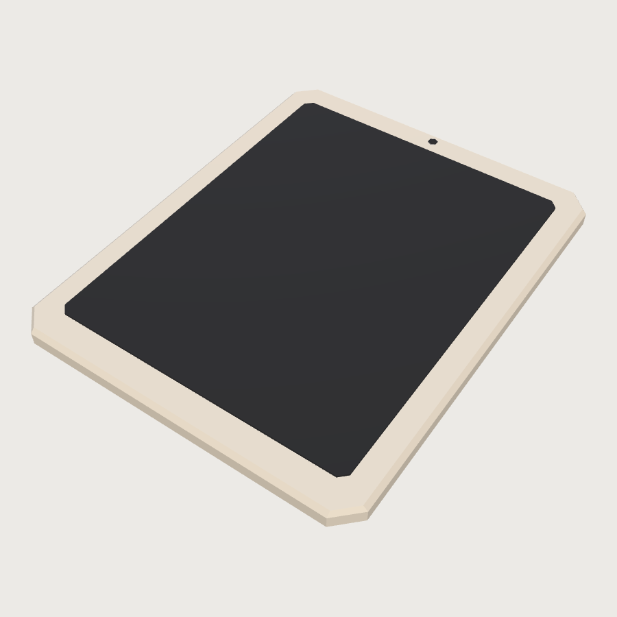 Tablet low-poly 3D model