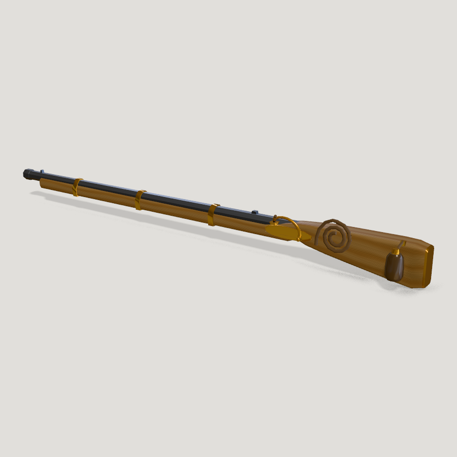 Tanegashima Matchlock HD 3D model