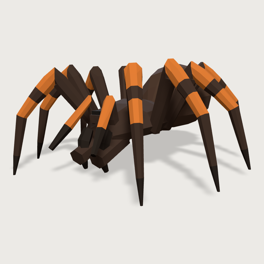 Tarantula low-poly 3D model