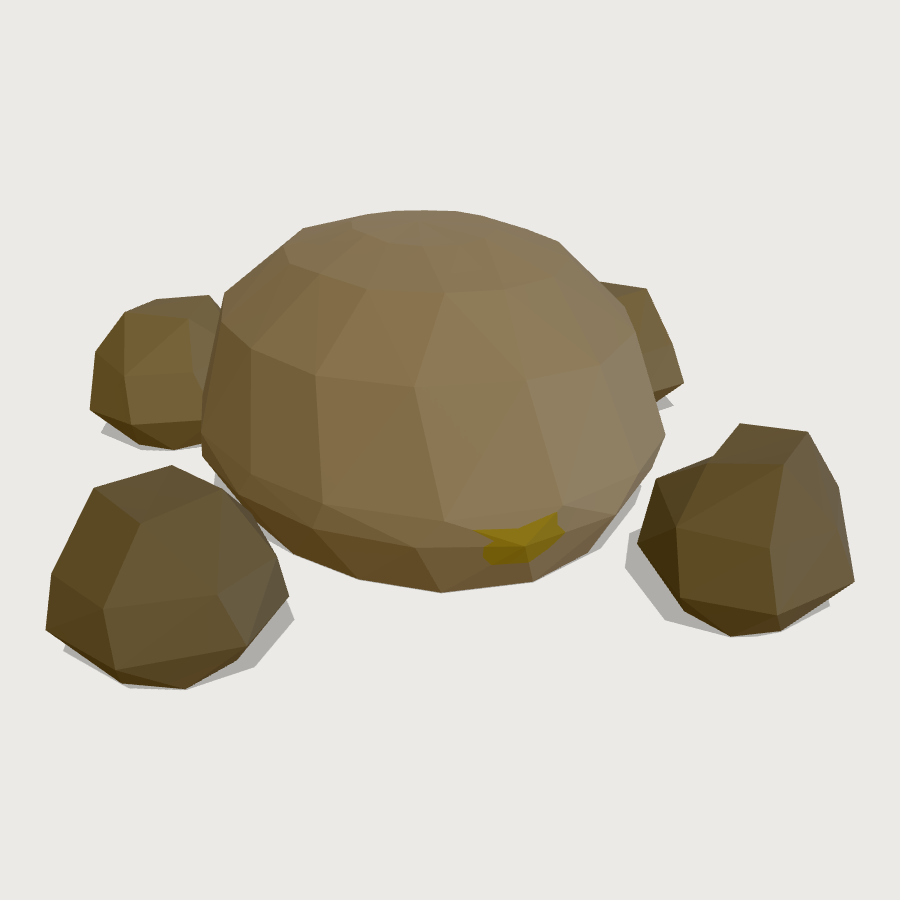 Te Pito Kura Navel Stone low-poly 3D model