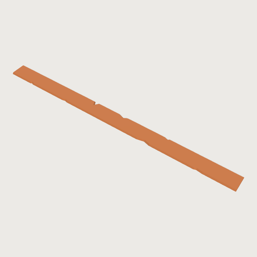 Terrace Boundary Decal low-poly 3D model