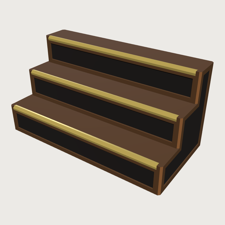 Tiered Display Riser low-poly 3D model
