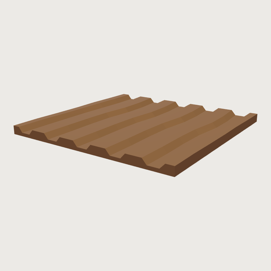 Tilled Soil Tile low-poly 3D model