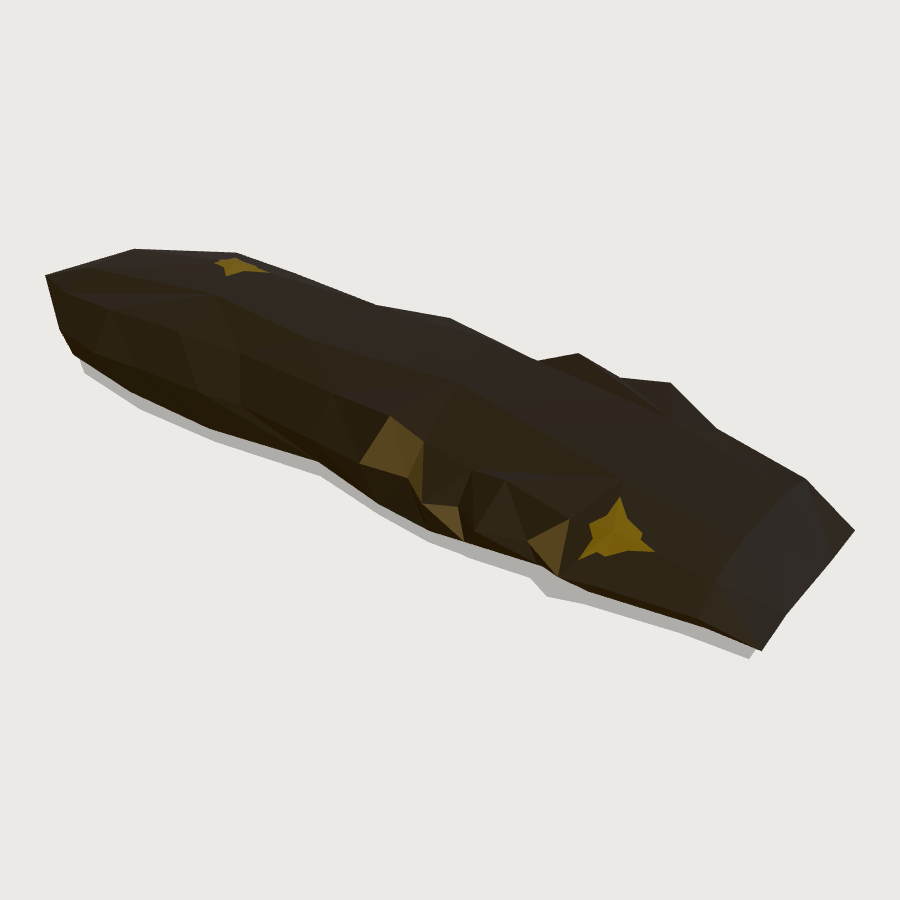 Toki Stone Adze low-poly 3D model