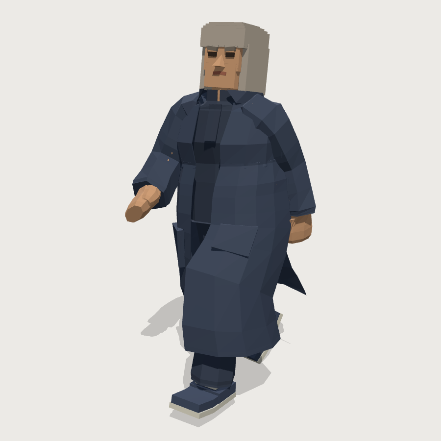 Touchline Manager low-poly 3D model