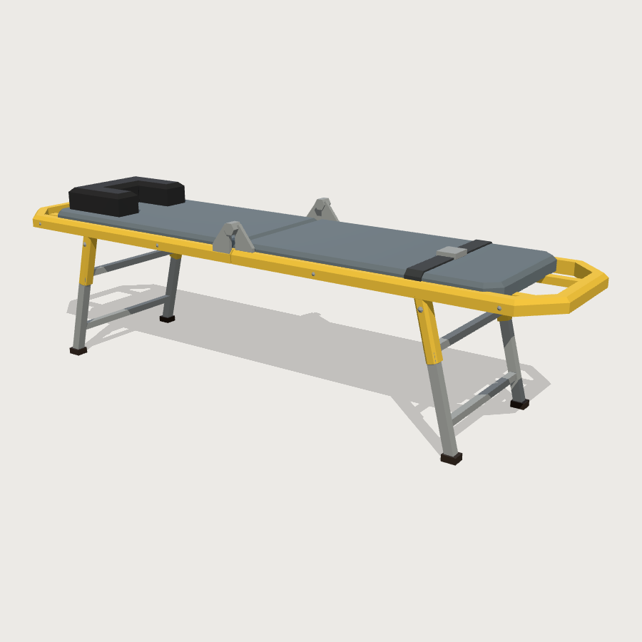 Touchline Stretcher low-poly 3D model