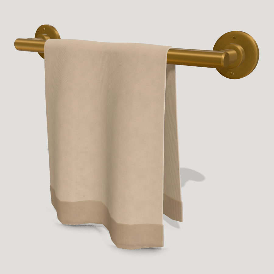 Towel Rail HD 3D model