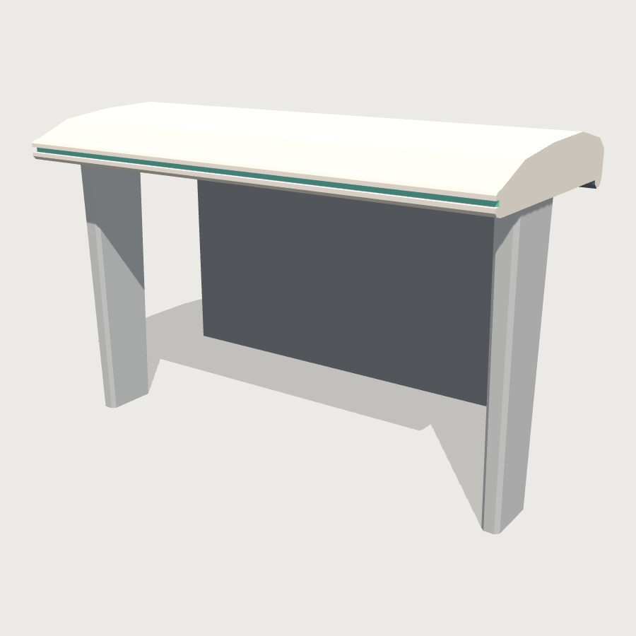 Transit Shelter Canopy low-poly 3D model
