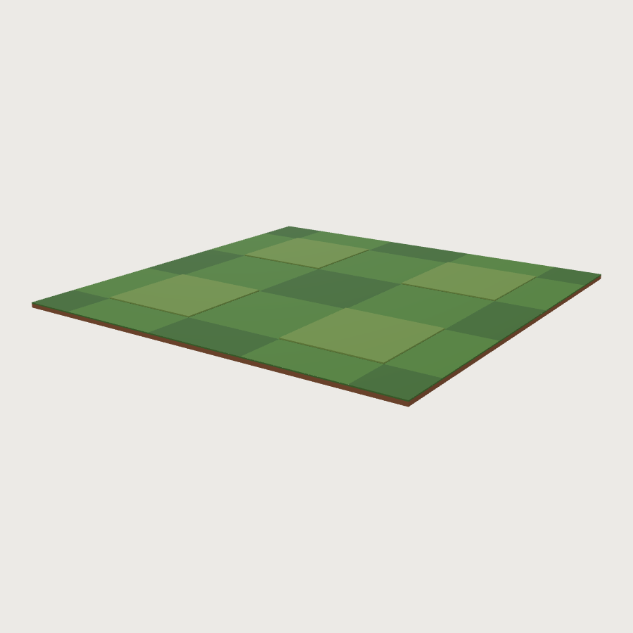 Turf Pitch Tile low-poly 3D model