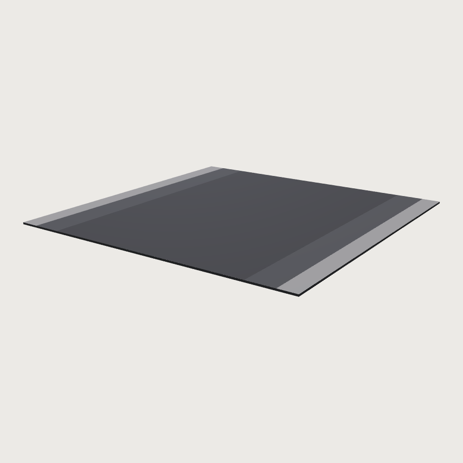 Two-Lane Street Tile low-poly 3D model