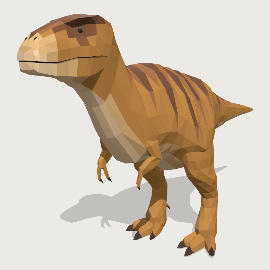 Tyrannosaurus low-poly 3D model