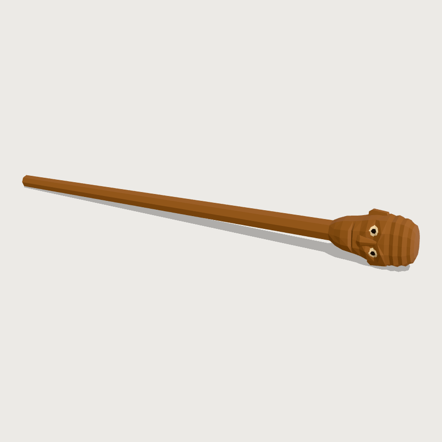 Ua Staff low-poly 3D model