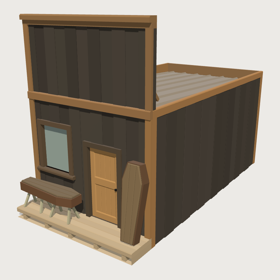 Undertaker's low-poly 3D model