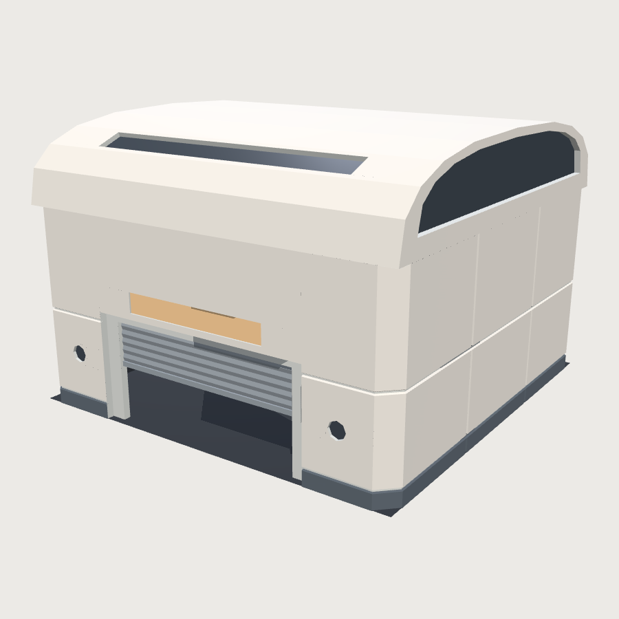 Vehicle Depot Hangar low-poly 3D model
