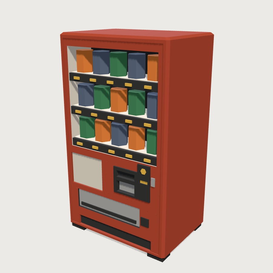 Vending Machine low-poly 3D model