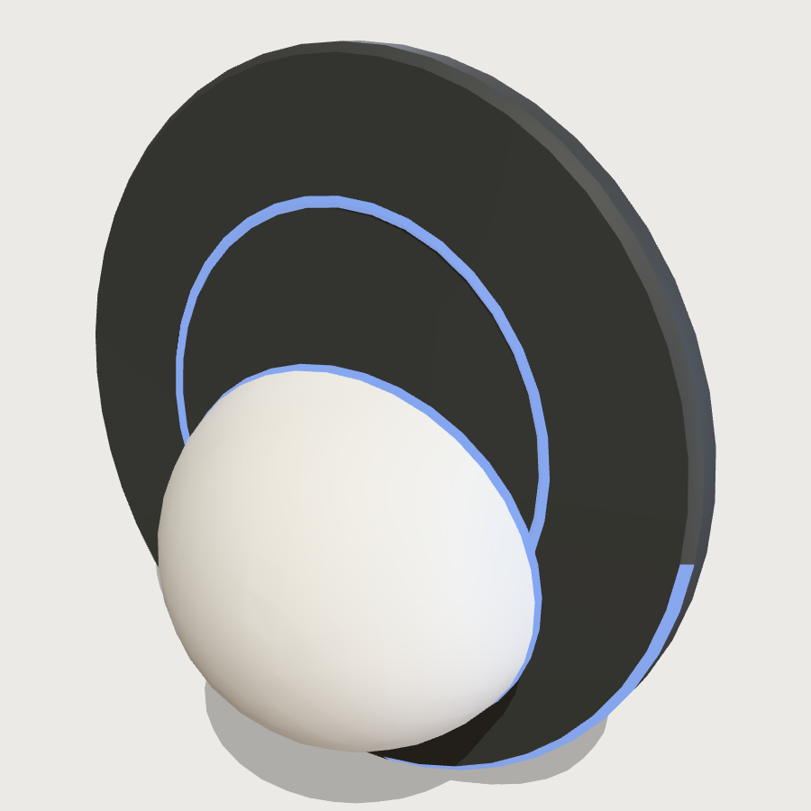 Virtual Thumbstick low-poly 3D model