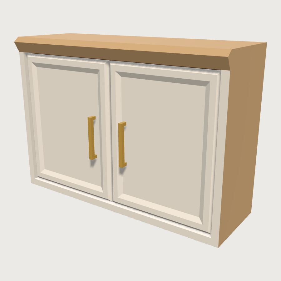 Wall Cabinet Run low-poly 3D model