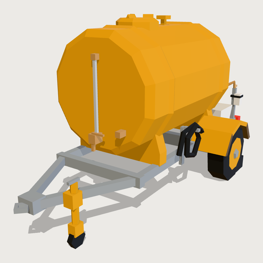 Water Bowser low-poly 3D model