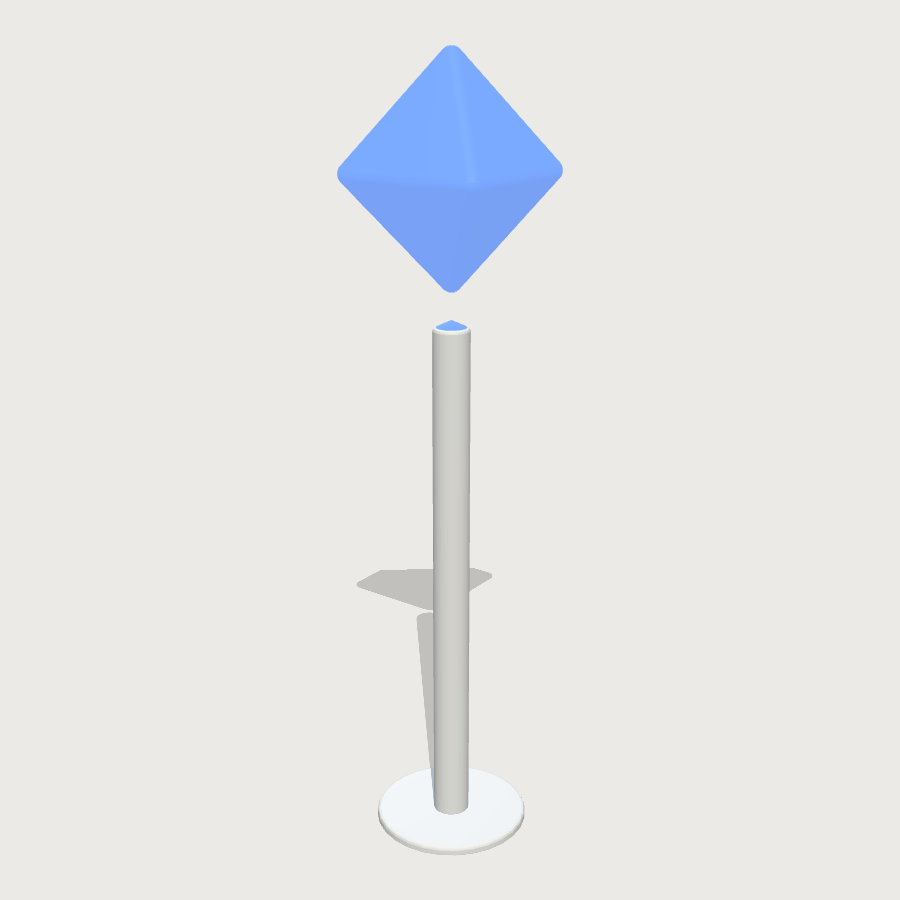 Waypoint Beacon low-poly 3D model