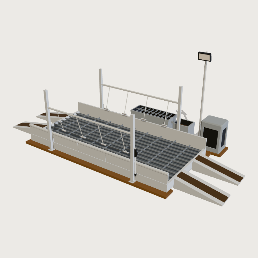 Wheel Wash low-poly 3D model