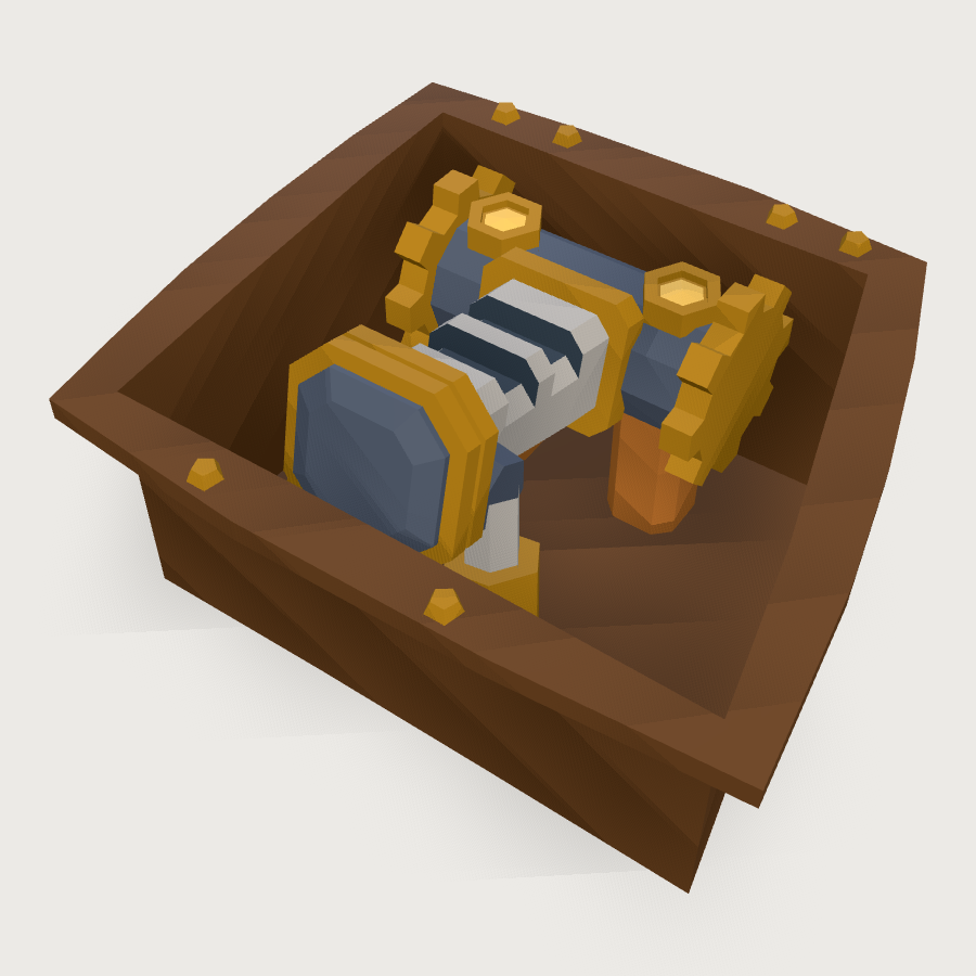 Whimsical Lever Arm low-poly 3D model