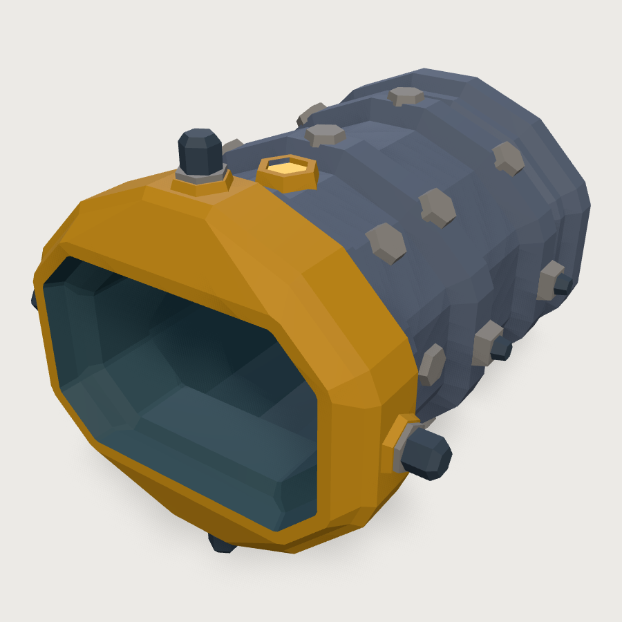 Forearm Socket low-poly 3D model