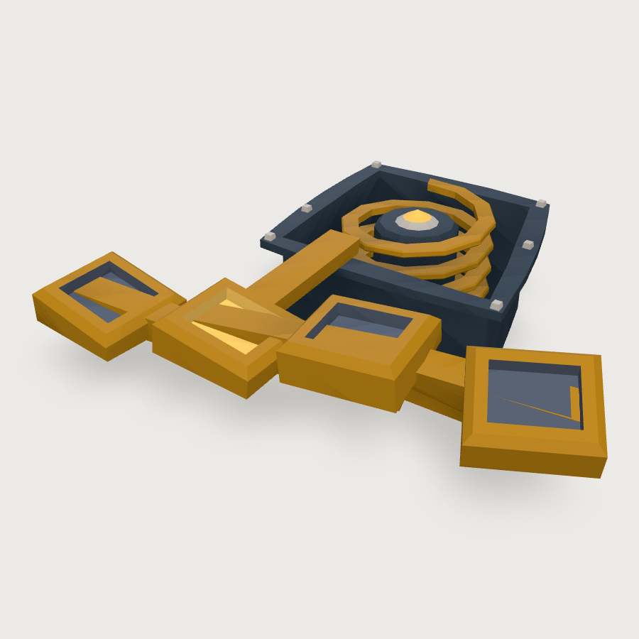 Whimsical Spring Attachment low-poly 3D model